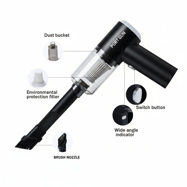 PORTGUN™ Pro Cordless Rechargeable 3 in 1 Wireless Vacuum Cleaner